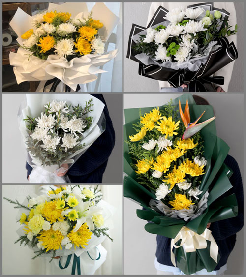 山东莱芜莱城区高庄街道西汶南村白事花束代送
